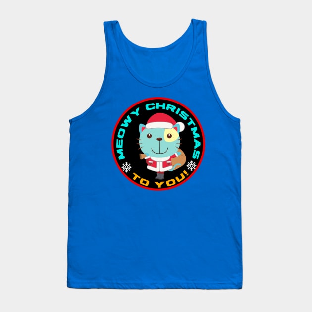 SWEET MEOWY CHRISTMAS Tank Top by O.M design